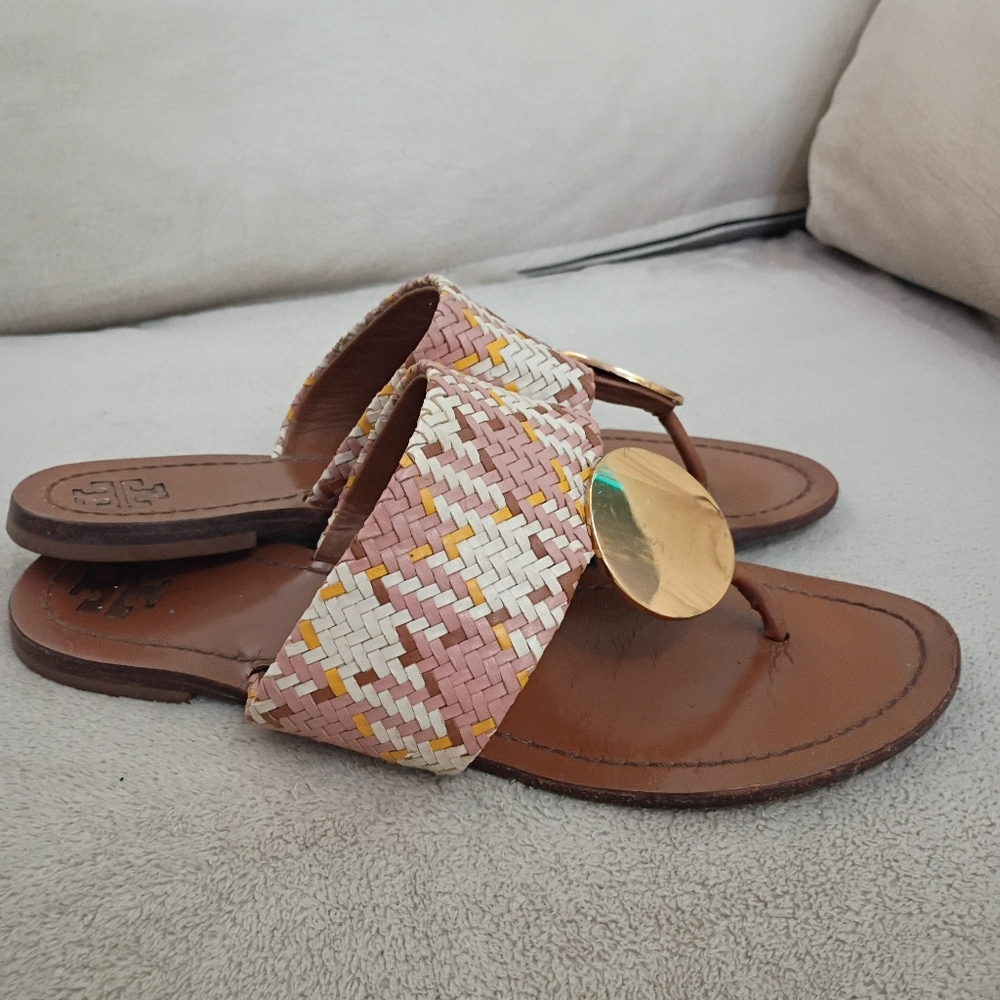 Patos Disk Sandals.No Size Tag See Pic.For Measurements.Small Skrach On Disk. - Picture 3 of 11